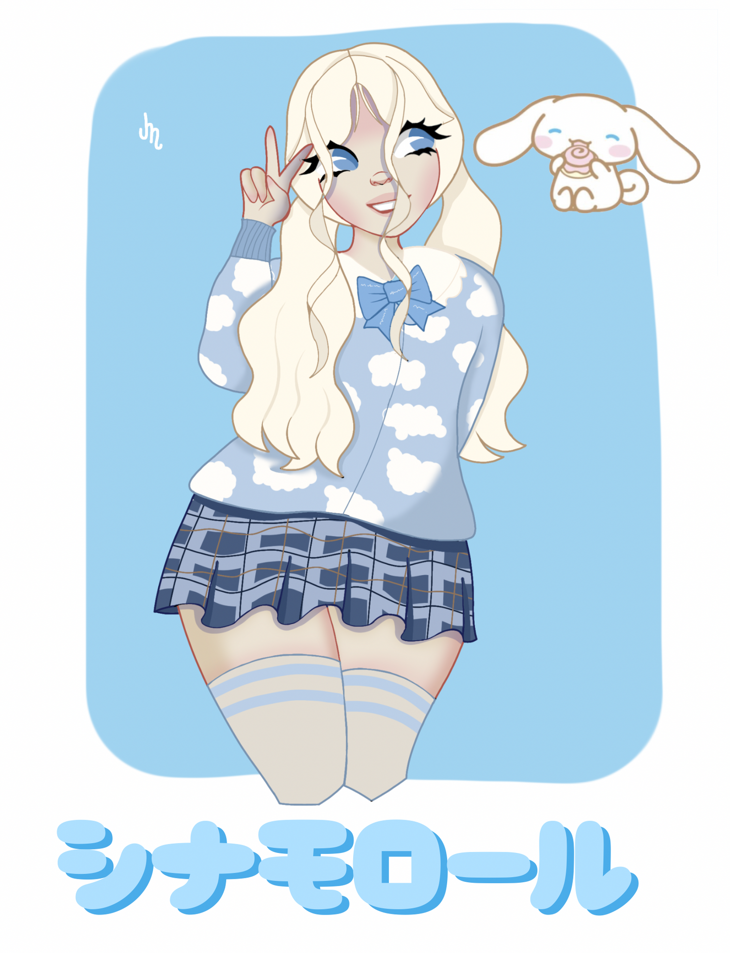 Cinnamon roll print | satin finish