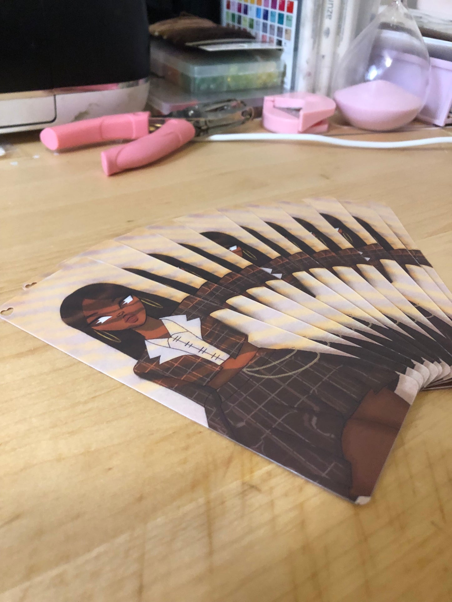 Golden hour bookmark | book accessory | digital art product