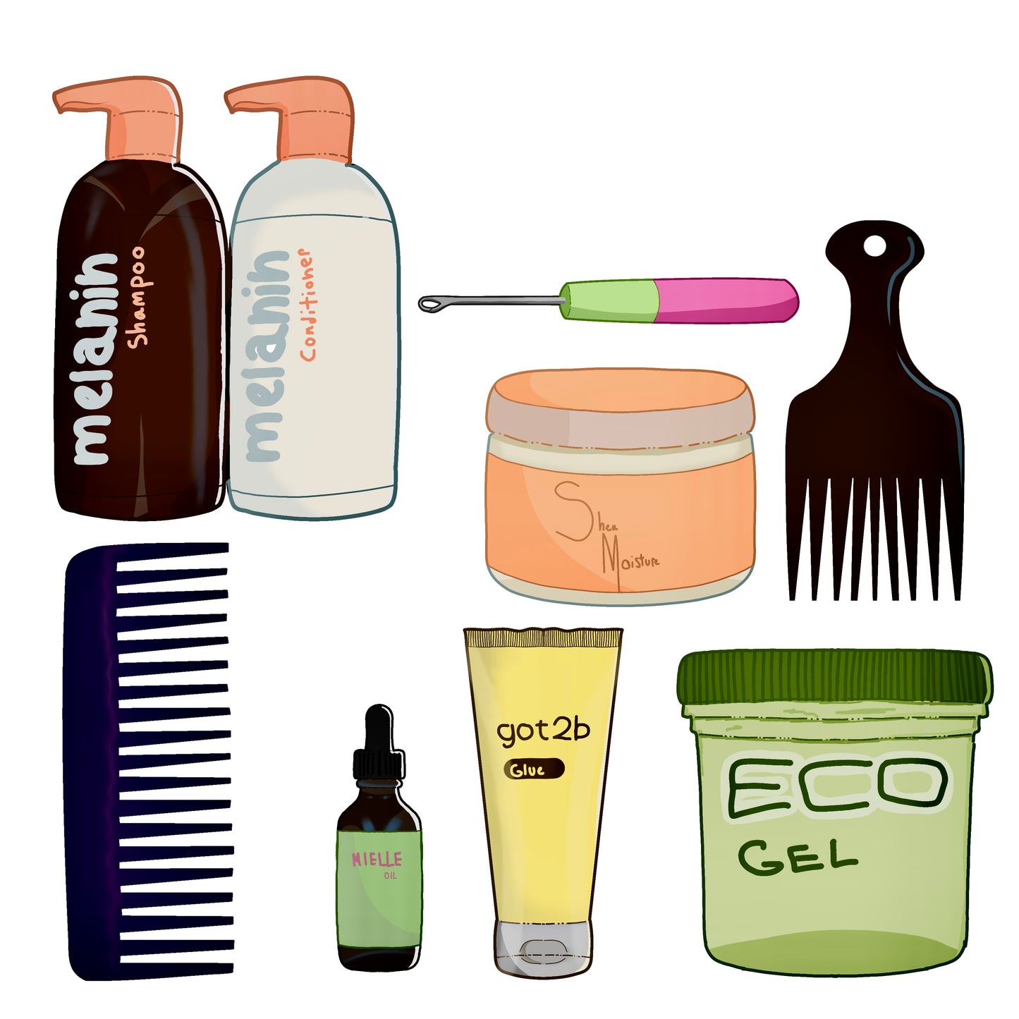 Hair care tote | canvas bag