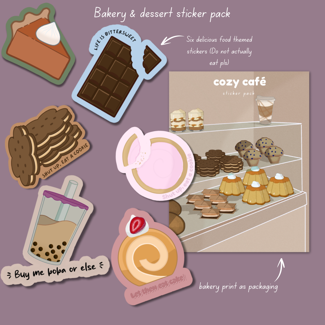 Cozy Cafe sticker pack