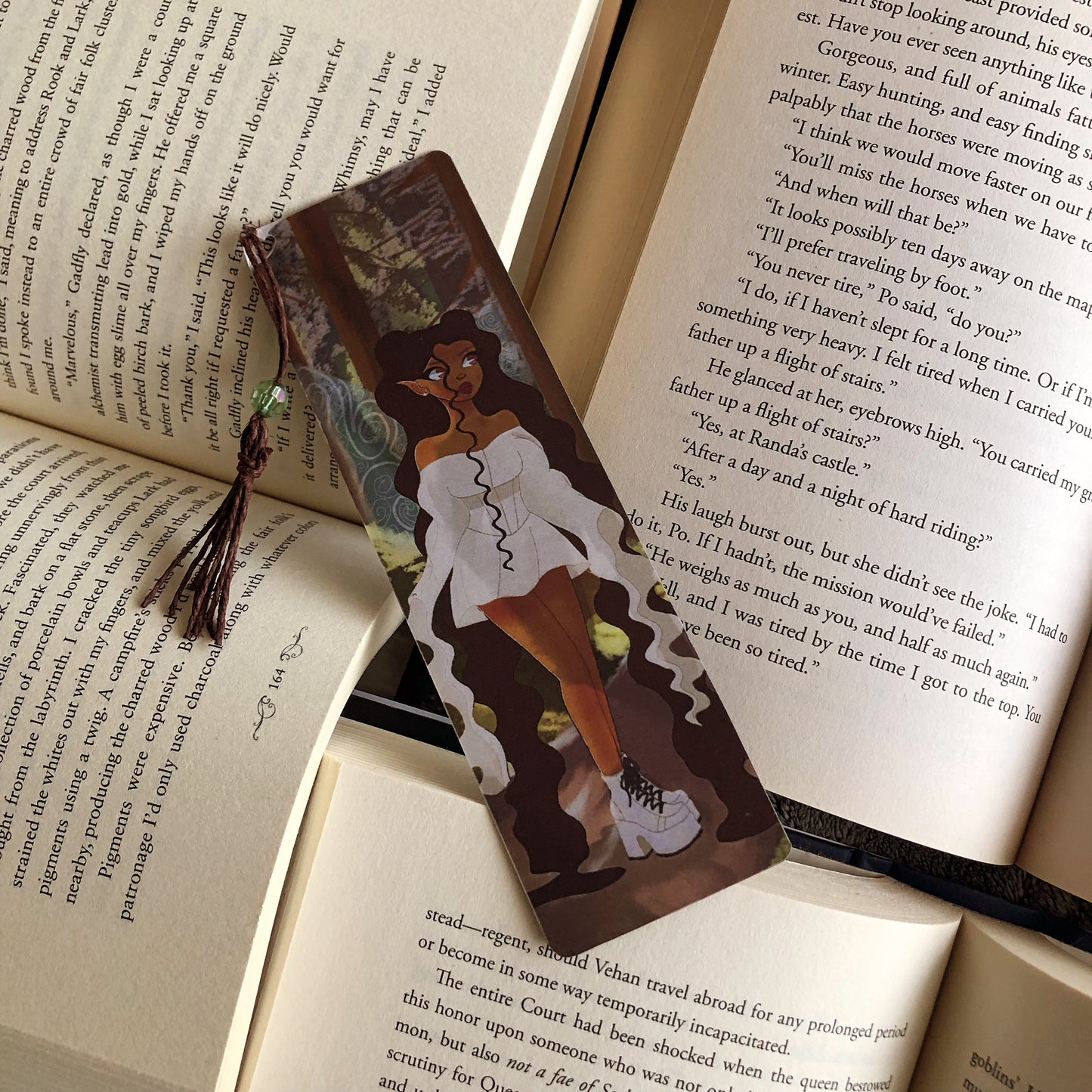 Forest fairy bookmark | book accessory | digital art product