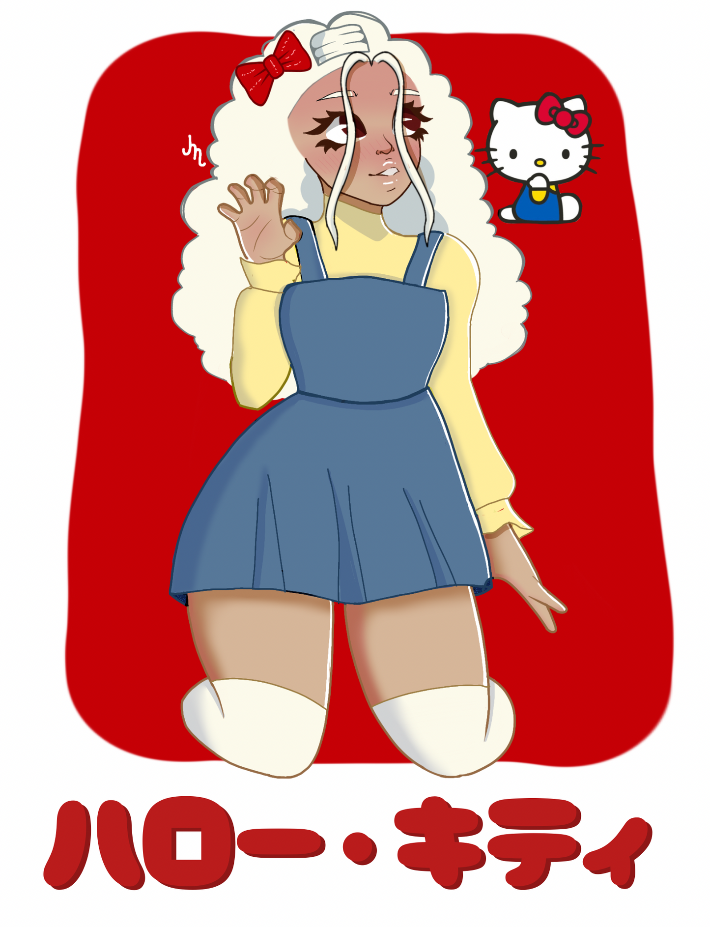 Kitty print | Satin finish