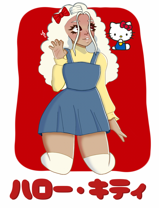 Kitty print | Satin finish