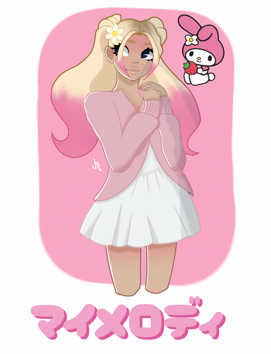 Melody print | satin finish