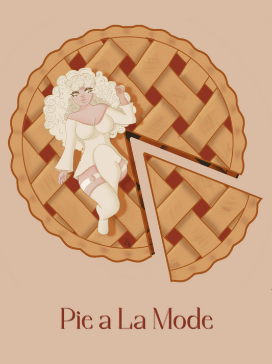 Pie a la mode print | 8 x 11 | matte  finish