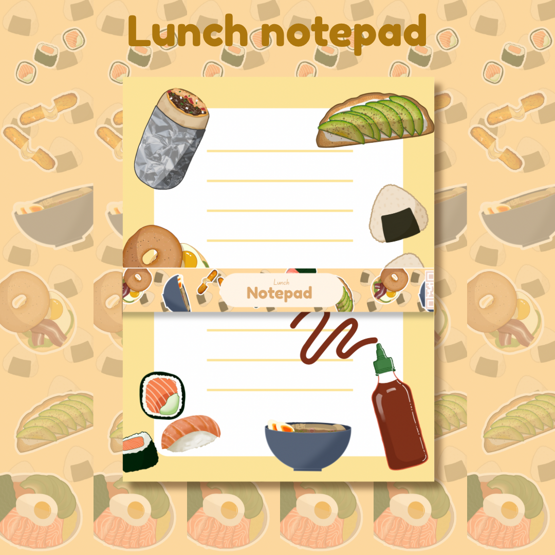 Lunch notepad | stationary