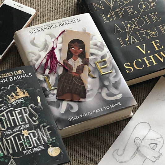 Golden hour bookmark | book accessory | digital art product