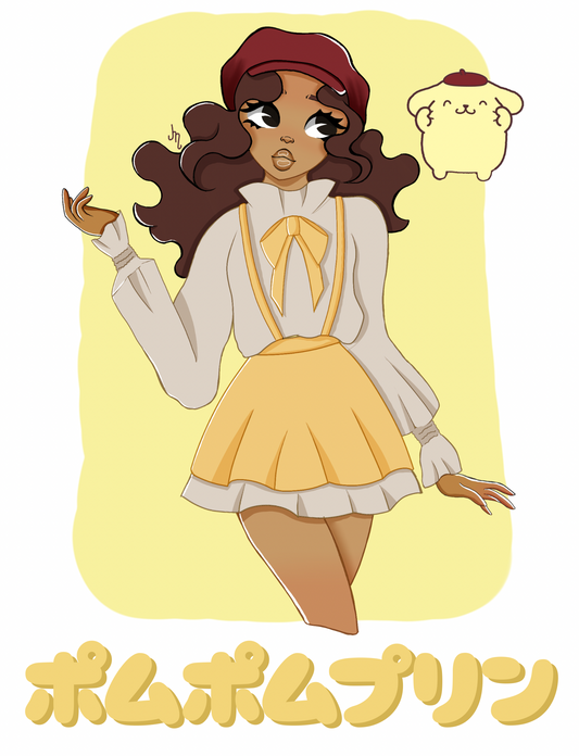 Pom Pom print | satin finish