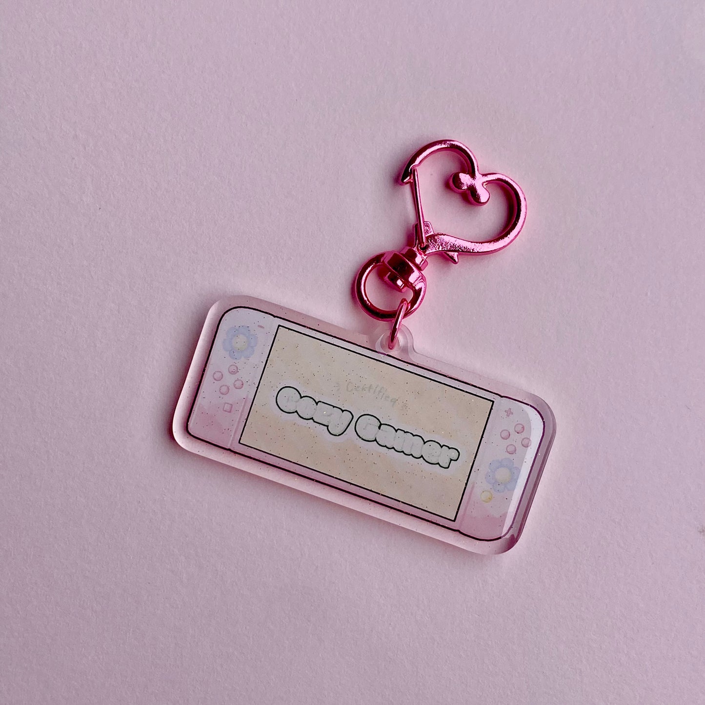 Certified cozy gamer keychain | 2”