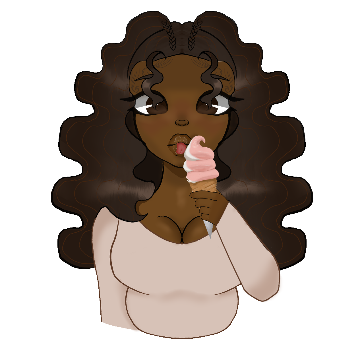 Ice Cream Cutie vinyl sticker