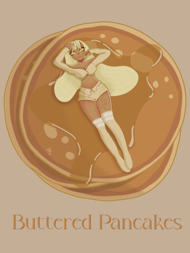 Buttered pancake print | 8”x11” | matte finish