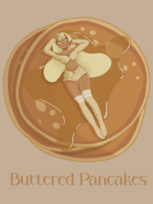 Buttered pancake print | 8”x11” | matte finish