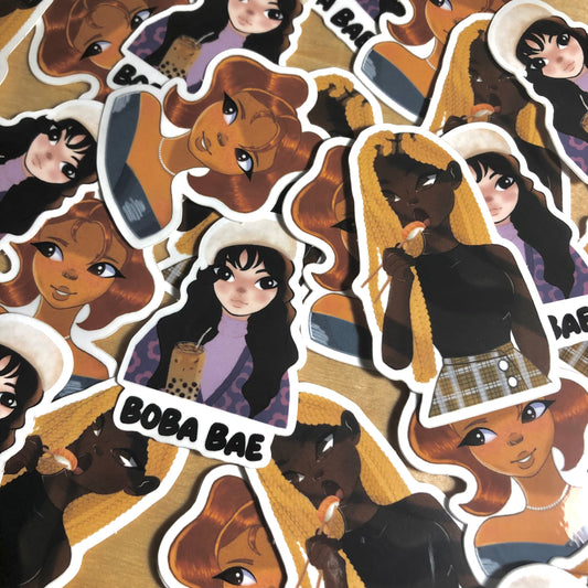 Original Art stickers | Pack of three | 1.5” x 2” |