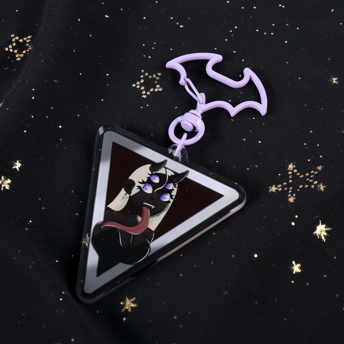 Fanged Fatale keychain | Acrylic | 2.5"
