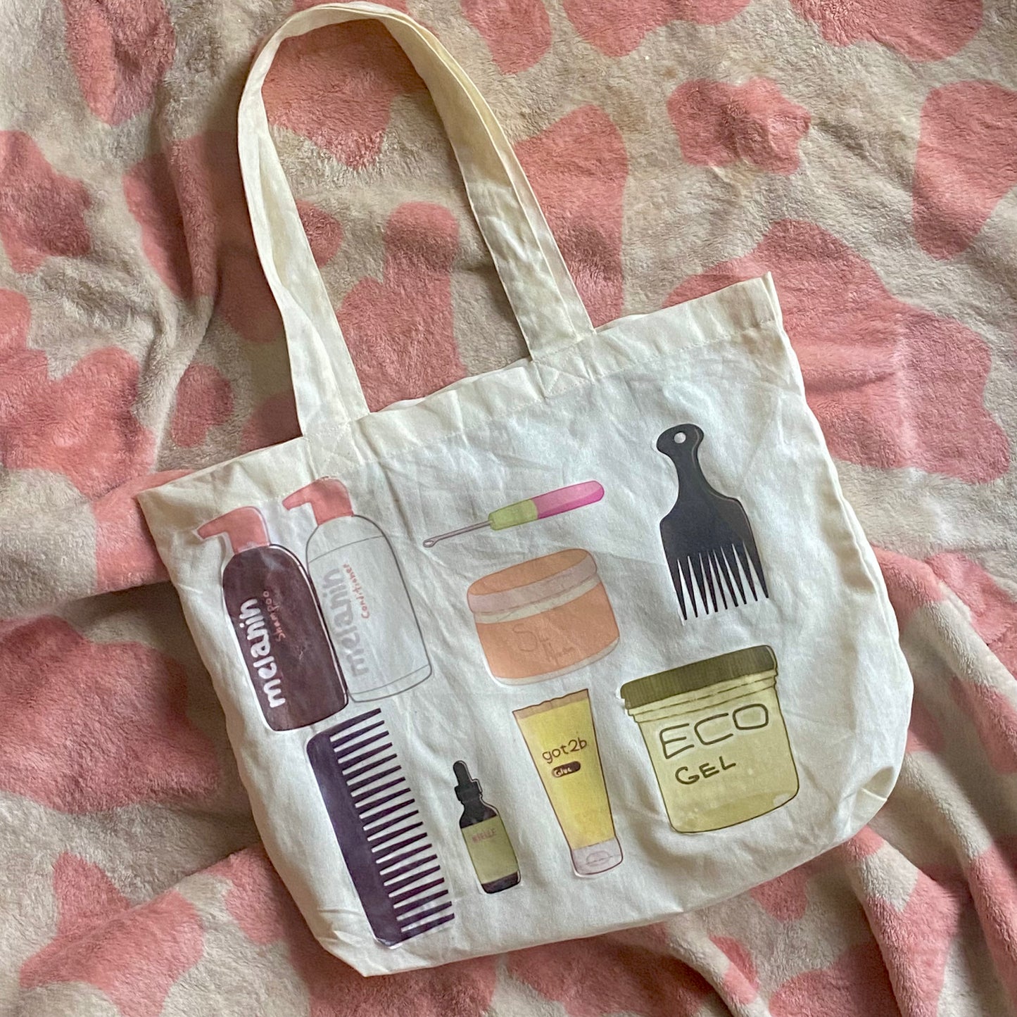 Hair care tote | canvas bag