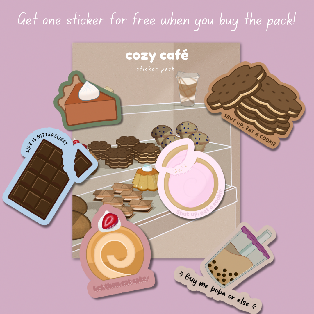 Cozy Cafe sticker pack