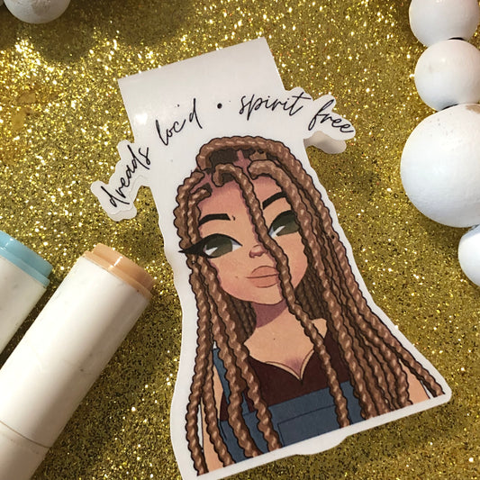 Dreads loc’d, Spirit free magnetic bookmark | book accessory | digital art product