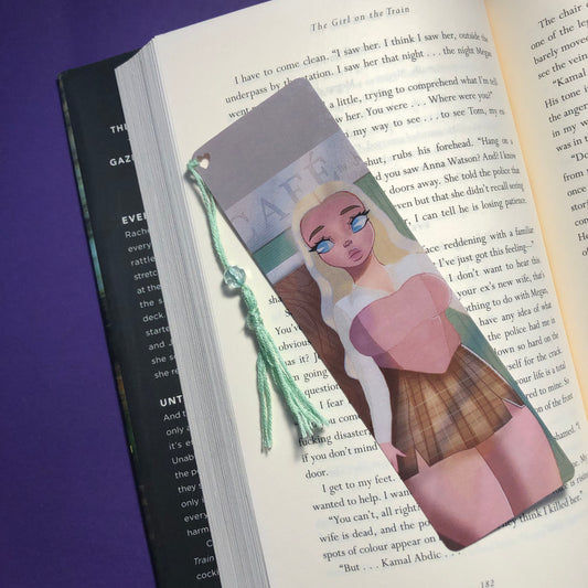 Café run bookmark | book accessory | digital art product