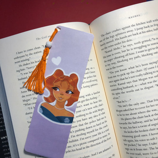 Freckled cutie bookmark | book accessory | digital art product