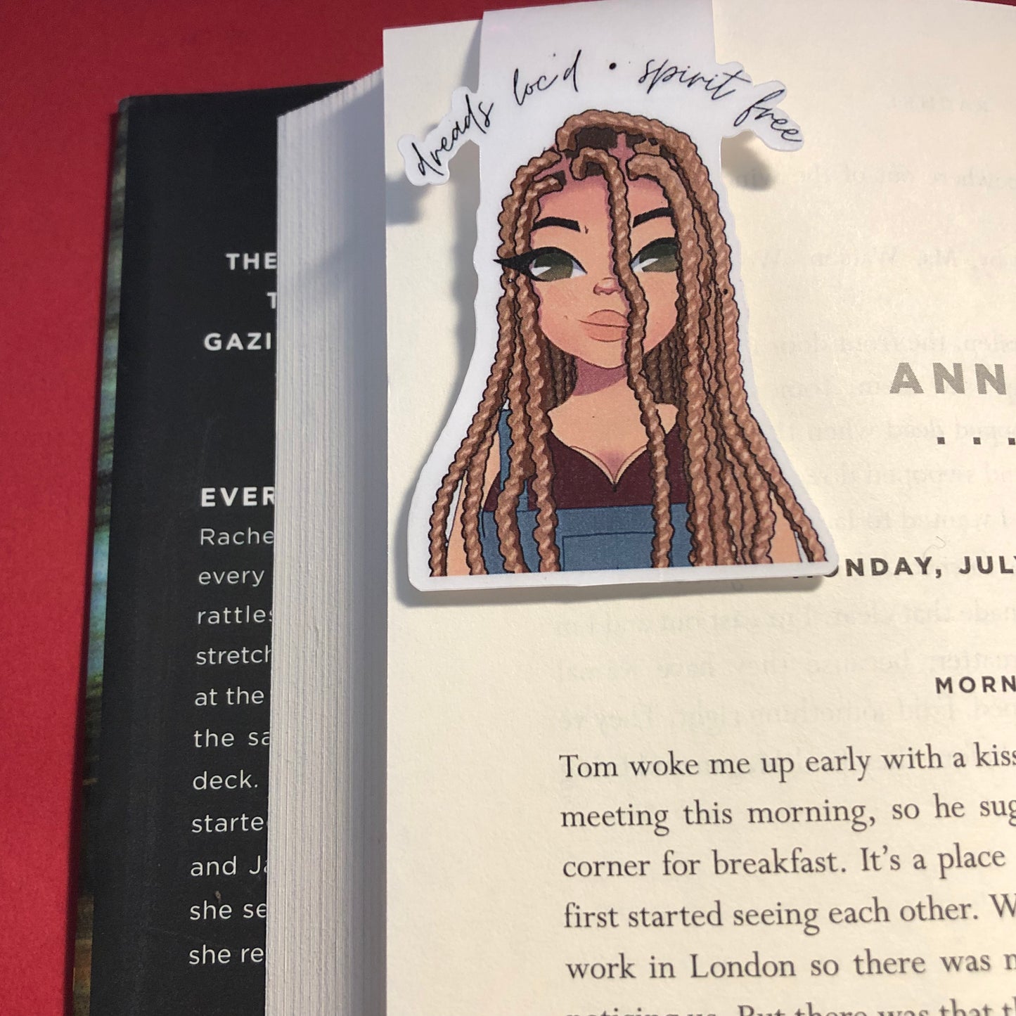 Dreads loc’d, Spirit free magnetic bookmark | book accessory | digital art product